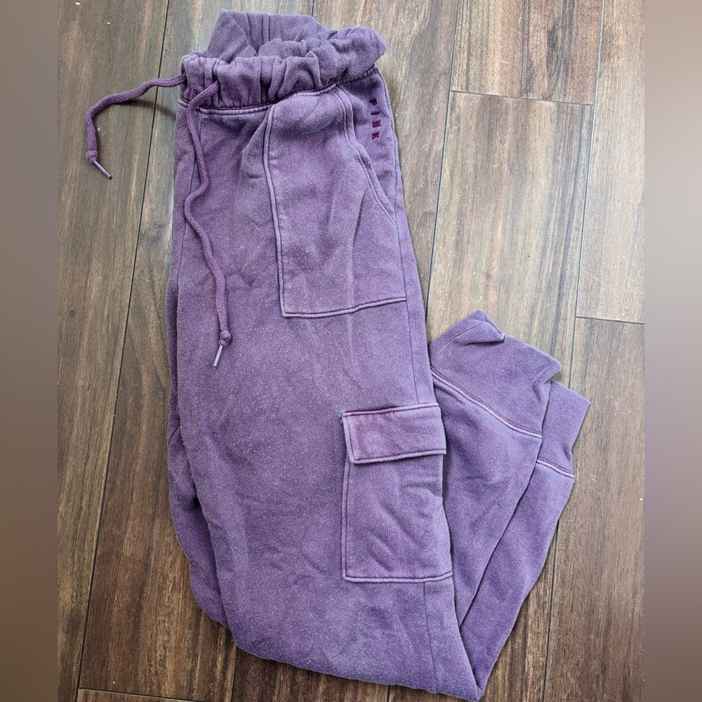 Victoria Secret Pink Purple Lilac Cargo Sweats